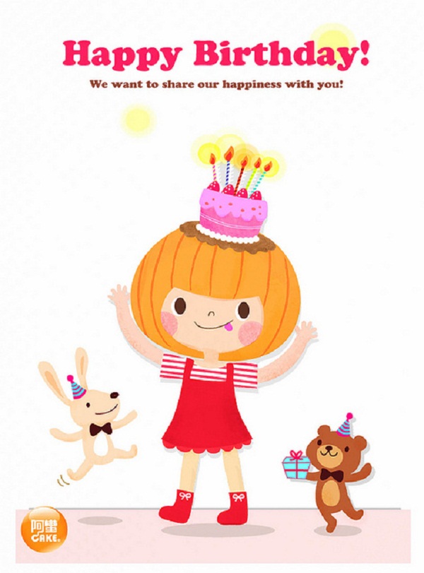 Birthday Postcards 14