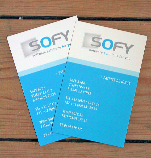 Business Card Designs - Benedikte Vanderweeën Business Card Design by Benedikte Vanderweeën