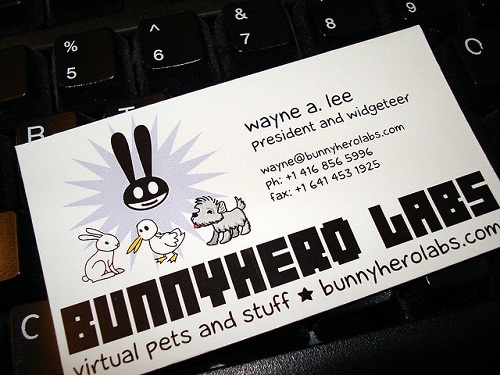 Funny Business Cards - (bunnyhero, All Rights Reserved)