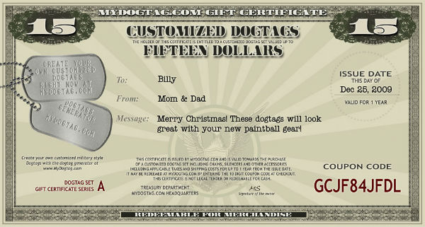 Gift Certificate Design 02 Gift Certificate Design 02