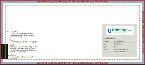 Gift Certificate Template - UPrinting Gift Certificate Template - UPrinting
