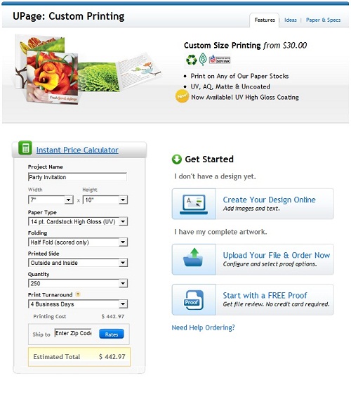 Custom Order Page - UPrinting Custom Order Page - UPrinting