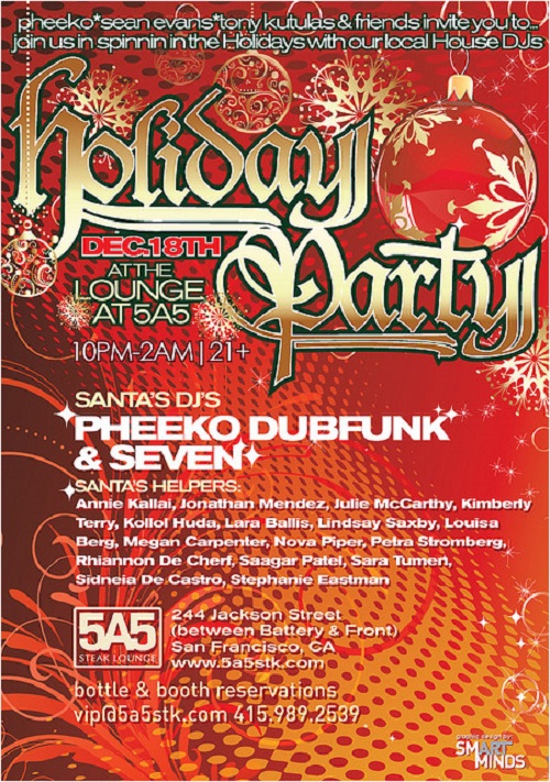Holiday Nightclub Flyer Holiday Nightclub Flyer (smART minds, All Rights Reserved)