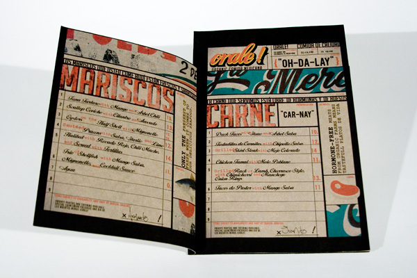make a restaurant menu