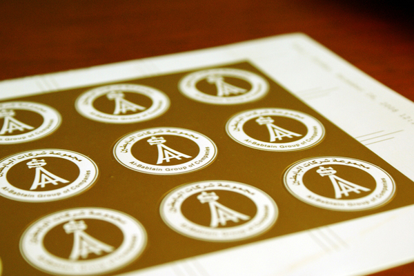 metallic sticker printing