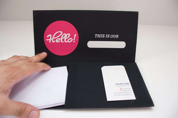 Presentation Folder, Claudia Lujan