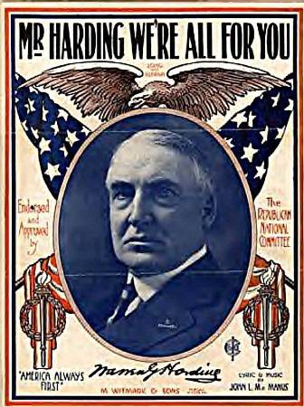 Warren Harding Campaign Poster