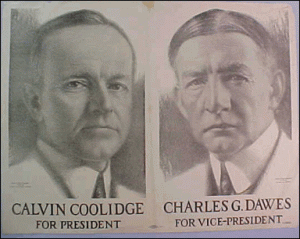 Calvin Coolidge Campaign Poster