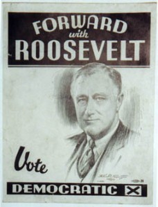 Franklin Roosevelt Campaign Poster