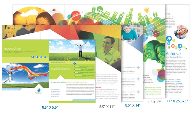 brochure sizes