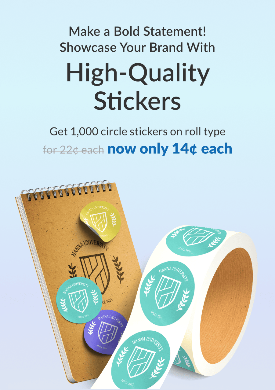 TopNotch Sticker Printing for TopTier Branding UPrinting