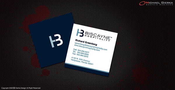 standard business card size template