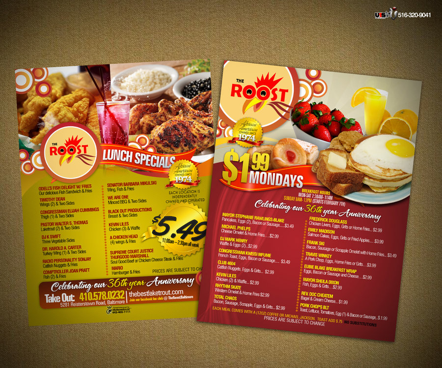 Menu Designs