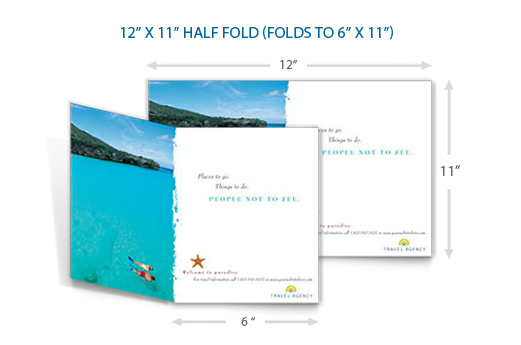 Standard Postcard Size - Folded Postcards